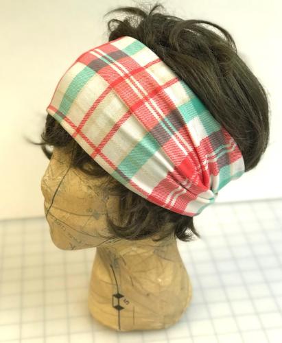 Brick Mint Plaid Head Hugger