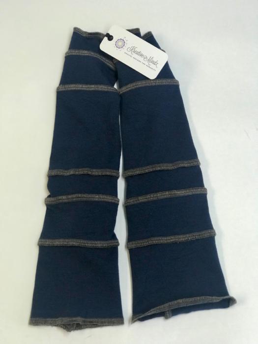 Navy with Brown Arm Warmers