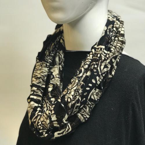 Henna Paisley in Brown Eternity Scarf