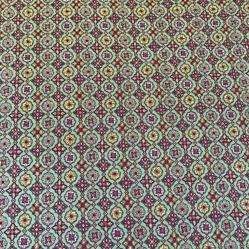Floral Tile Rows Head Hugger