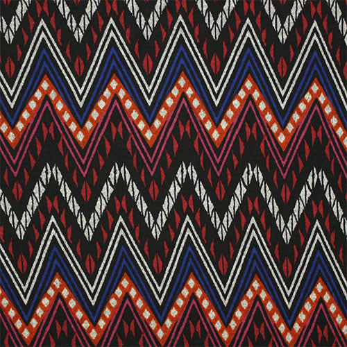 Ornate Chevron Red/Black Eternity Scarf
