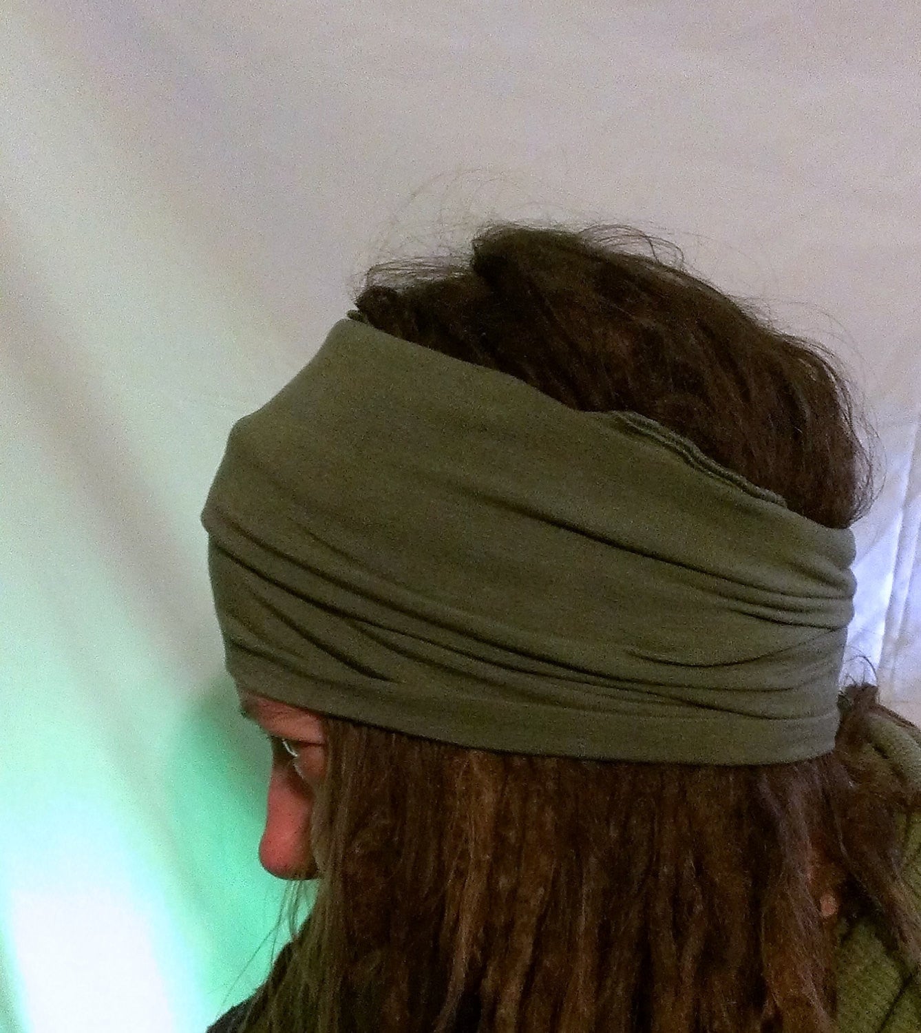 Olive Green Organic XL Head Hugger