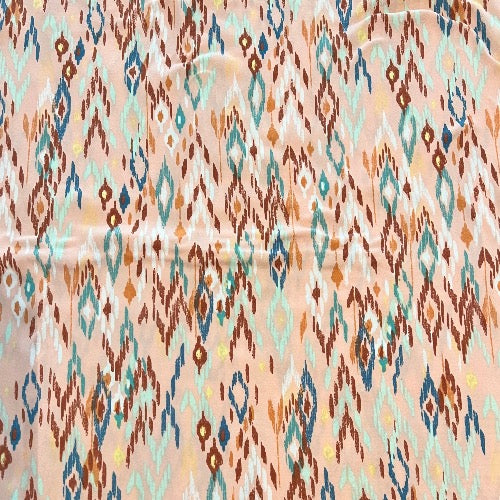 Southwestern Ikat in Peach Head Hugger