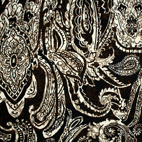 Henna Paisley in Brown Eternity Scarf