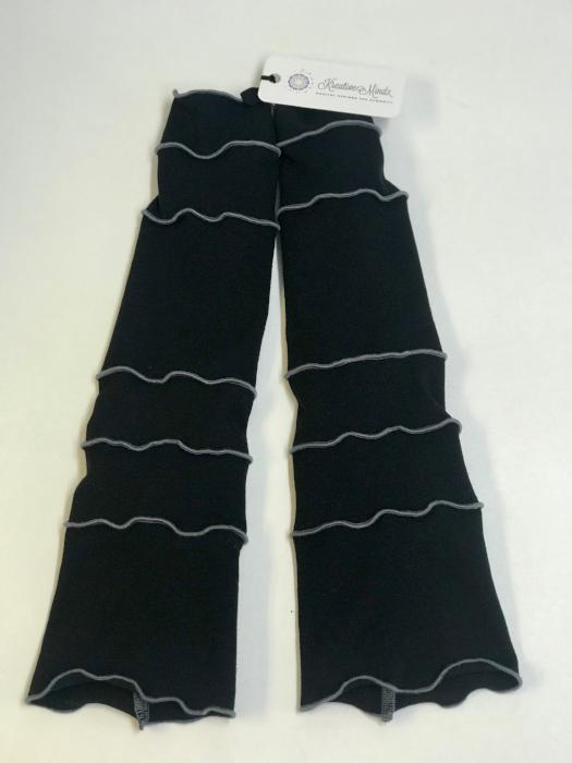 Black with Dark Grey Arm Warmers