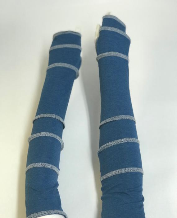 Sky Blue with Light Grey Arm Warmers