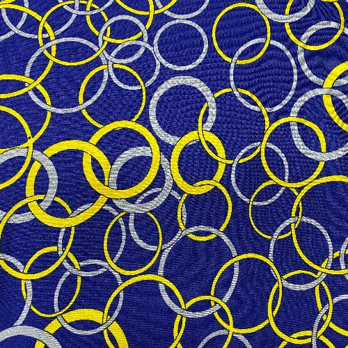 Circle Game in Blue and Yellow Head Hugger