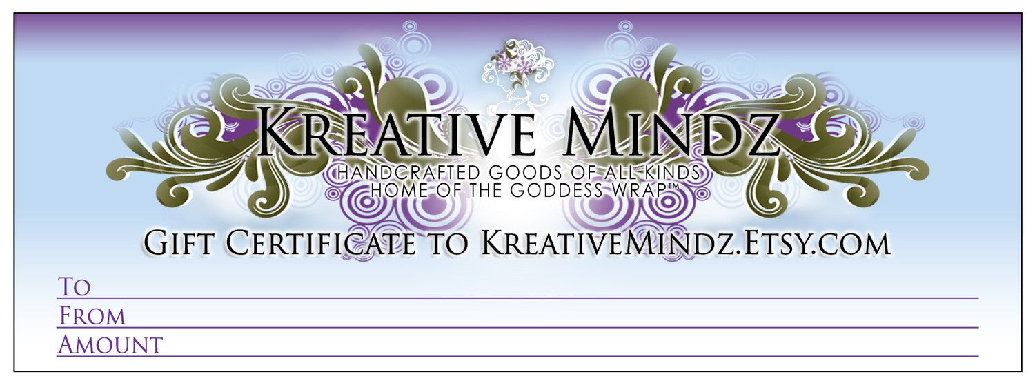 Gift Certificate to KreativeMindz